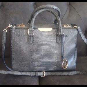 Henri Bendel small turnlock satchel
